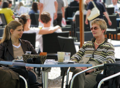 Sandra and Maria at Konstanz, 2009