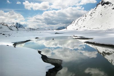 at 2300 metres, the highest open Alps crossing.....