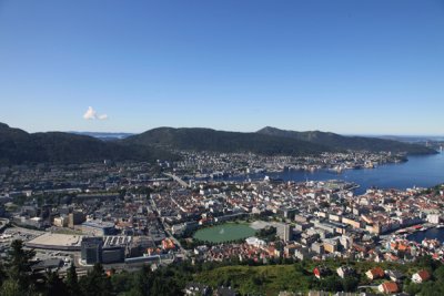 Panorama from Mt Floien - Bergen, Norway