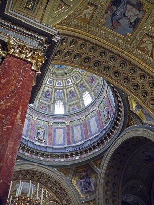 Inside the Basilica St Stephen.