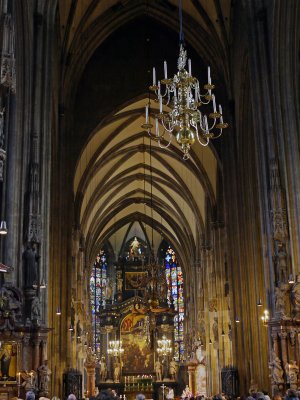 Inside St Stephen's Cathedral.