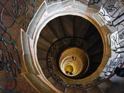 Spiral Stairway - Library to Abbey Church.