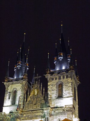 Church of Our Lady before Tyn - at night.