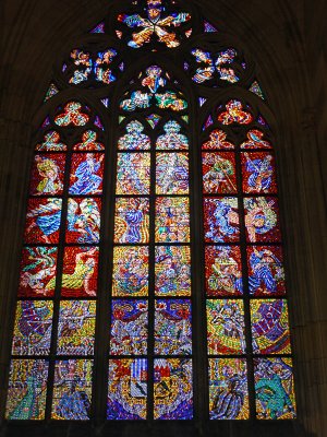 Stained Glass Window - St Vitus Cathedral.