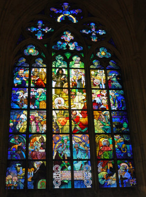 Stained Glass Window - St Vitus Cathedral.