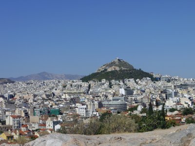 Athens Panorama from Acropolis, Greece.