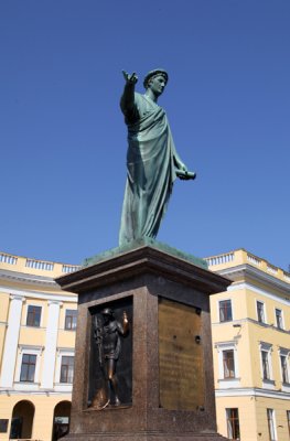 Statue of Duke de Richelieu, Odessa, Ukraine. 