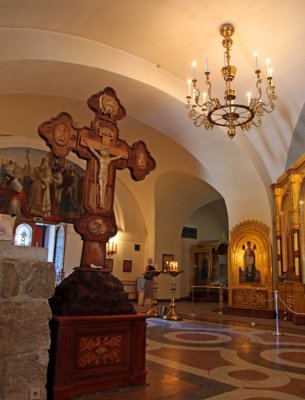 Crucifix - Inside Vladimir's Church, Khersones, Ukraine.