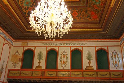 Decorated Wall & Ceiling of Great Hall - Hansaray, Bakhchisaray, Ukraine.