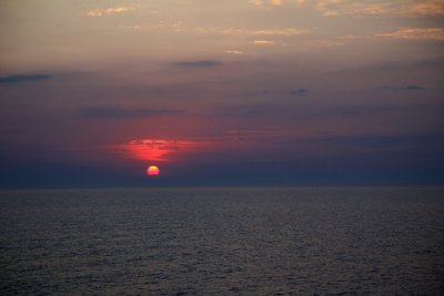 Black Sea Sunset - Viewed from Yalta, Ukraine.