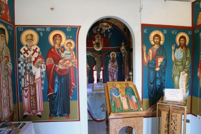 Inside St Nikolas Church, Piraeus, Greece.
