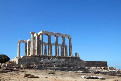 Temple of Poseidon, Cape Sounion, Greece.