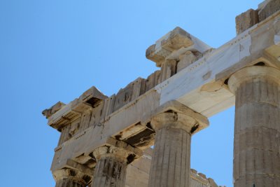Angle Detail, The Parthenon, Acropolis, Greece.