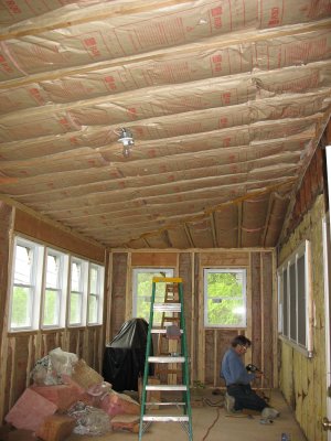 Insulation installed