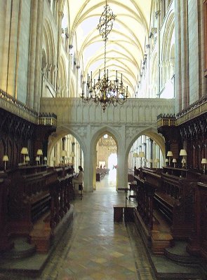THE CLERGY AND  CHOIR STALLS