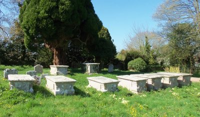 ROW OF TOMBSTONES