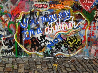 PART OF THE JOHN LENNON WALL