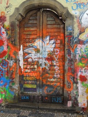 DOORWAY IN THE JOHN LENNON WALL