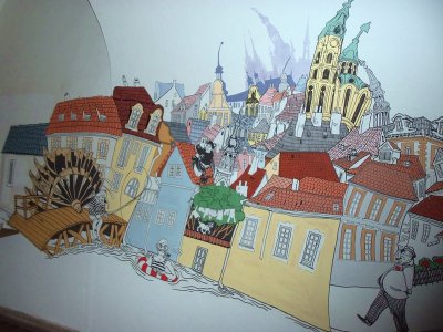 PRAGUE CARTOON PAINTING