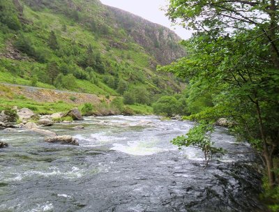 RIVER NEAR THE  ABERGLASYN PASS . 1