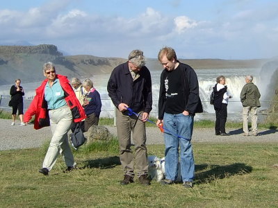 Tourists at Gullfoss