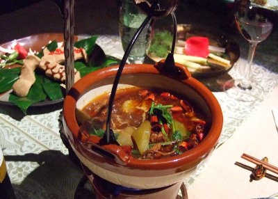Spicy meat soup