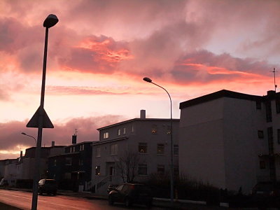 Sunrise in Reykjavk