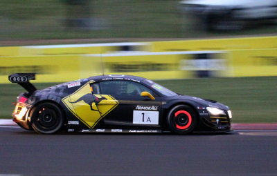 Audi R8LMS. (Finished 1st) Note the hot discs.