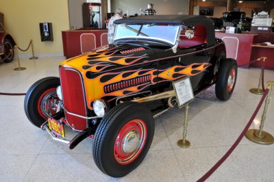 1932 Ford Roadster (Highboy) with Chevy V-8; L.A. Hiboy from the 1940s; owned by Helen Nethercutt