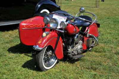 1948 Indian Chief motorcycle with sidecar