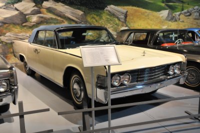 1965 Lincoln Continental 4-door convertible, museum collection, gift of Larry S. Pittman of Greencastle, PA