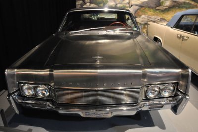 1967 Lincoln Continental, with stainless steel body made by Allegheny Ludlum; on loan from ATI Allegheny Ludlum of Pittsburgh