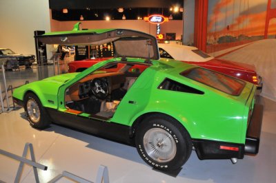 1974 Bricklin SV-1, with gullwing doors, one of 2,854 built, gift of Joseph Zeke Disciullo, Coatesville, PA