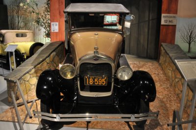 1929 Ford Model A Roadster, museum collection, gift of Frank Hartmaier of Schwenksville, PA, who owned it since new (*)