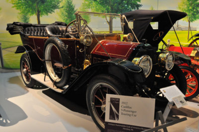 1912 Cadillac 5-Passenger Touring, museum collection, gift of Thomas and Bonnie Macaluso, Salt Lake City, UT (*)