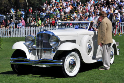 1935 Duesenberg SJN 564 Rollston Cabriolet, Bill & Barbara Parfet, MI, Best in Class, Duesenberg Supercharged (7734)
