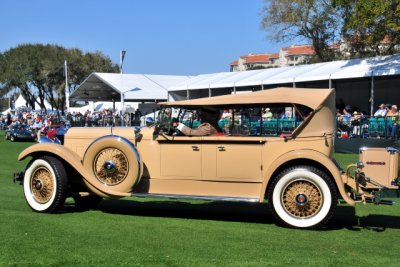 1929 Packard 640 Custom Super Eight, Carl & Kathy Manofsky, Oak Brook, IL, Amelia Award, American Classic Open Pre-1931 (8336)