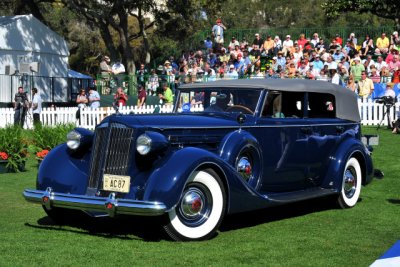 1937 Packard 1508 Convertible Sedan, Perin Family, Cincinnati, OH, Best in Class, American Classic Open 1937-1948 (8367)
