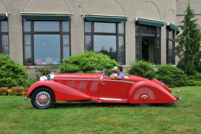 1936 Mercedes-Benz 540K of Don & Janet Williams, Danville, CA, at The Hotel Hershey for The Elegance (9129)