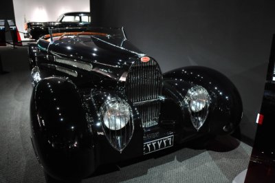 1939 Bugatti Type 57C by Vanvooren, originally owned by then Prince of Persia, at Petersen Automotive Museum, Los Angeles (3587)
