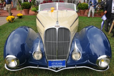 1937 Delahaye Model 135 by Figone & Falaschi, Malcolm Pray, Jr., 2008 St. Michaels Concours d'Elegance in Maryland (4327)