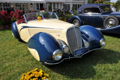 1937 Delahaye Model 135 by Figone & Falaschi, Malcolm Pray, Jr., 2008 St. Michaels Concours d'Elegance in Maryland (4380)