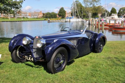 1938 Bugatti 8 Type 57S Roadster, Oscar Davis of New Jersey, 2009 St. Michaels Concours d'Elegance in Maryland (8578)