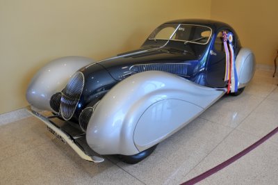 1937 Talbot Lago T150-C-SS Sport Coup by Figoni & Falaschi, Nethercutt Museum, Sylmar, Calif. (2234)