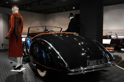 1938 Delahaye Type 135M Roadster by Figoni et Falaschi, at Petersen Automotive Museum, Los Angeles (5032)