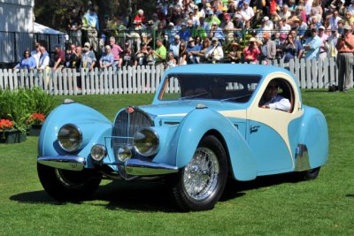 1937 Bugatti 57SC Coupe, Ray Scherr, Westlake Village, Calif., at 2011 Amelia Island Concours d'Elegance in Florida (7754)