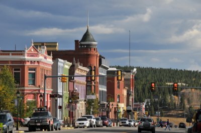 Top of the Rockies, US-24, Leadville, 10,200 feet, highest incorporated community in the U.S. (D-2418)