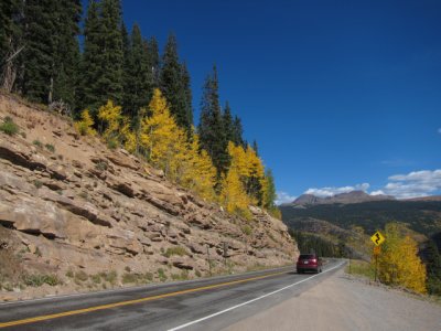 Heading north on San Juan Skyway, Route 550, north of Durango (S-0472)