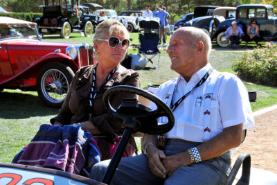 Lady Susie Moss and racing legend Sir Stirling Moss (1386)