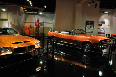 1971 Pontiac GTO Judge Coupe, left, and 1968 Chevrolet Camaro SS/RS Convertible (2115)